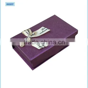 Gift Packaging Paper Box With Color Ribbon and Custom Design thumbnail-4