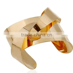 2016 New Metal Irregular Geometric Figure Cuff Open Bracelets for Women Jewelry thumbnail-5