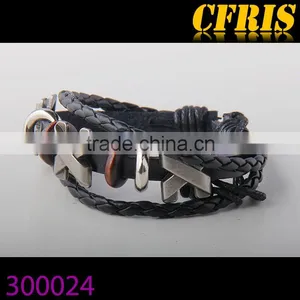 Many Color Available Real Leather Bracelet thumbnail-1