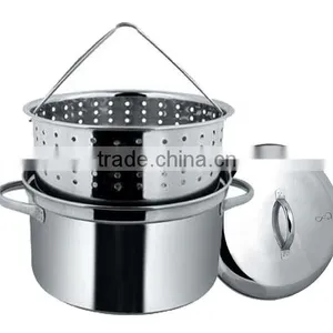 Stainless Steel 3 Pcs Steamer Set thumbnail-1