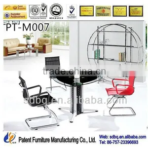 Luxury Furniture Office Meeting Table Talk Table With Metal Folding Table Leg PT-M007 thumbnail-1