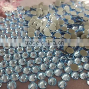 China Top Quality Ss20 Aquamarine Color Hot Fix Rhinestone Dmc Super Shine Hot Fix Stone Whosale Big Promotion Rhinestone Hot fi thumbnail-3