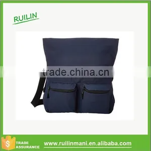 New Leisure Fresh Leaked Memorandum 15" Laptop Messenger Satchel Midnight Blue Shoulder Bag With Two Front Exterior Zip Pockets thumbnail-2