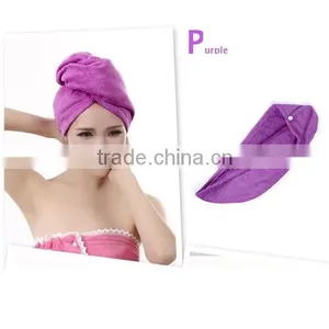 Super Water Absorption Professional Hair-drying Microfiber Towel Wholesale thumbnail-1