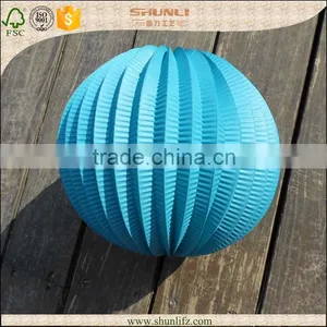 Wedding Decorations 8" Green Accordion Paper Lanterns thumbnail-4