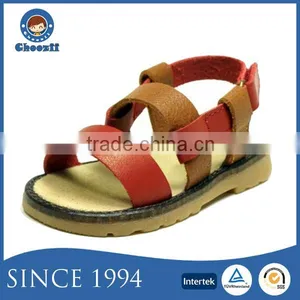 High Quality Brown Crochet Baby Open Sandals With Genuine Leather thumbnail-1