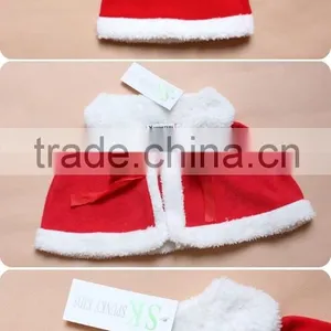 Girls Winter Fall Dresses Very Cute Red Baby Girls Christmas Outfits With Hat thumbnail-4