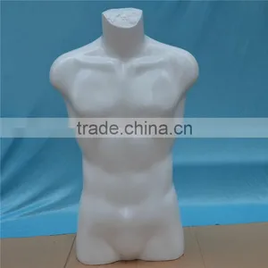 Wholesale Luxury Glossy White Custom Men Mannequin Torso thumbnail-1