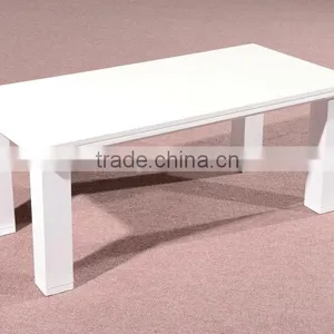 HC-M040 Long White Office Wooden Tea Table Coffee Table thumbnail-1