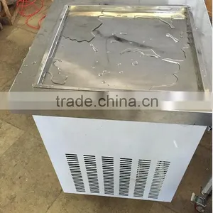 Stir Pan Fried Roll Ice Cream Machine/ Plat Pan Fried Ice Cream Machine / Full Stainless Steel Ice Eam Machine thumbnail-1