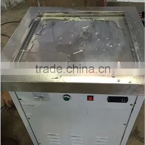 Stir Pan Fried Roll Ice Cream Machine/ Plat Pan Fried Ice Cream Machine / Full Stainless Steel Ice Eam Machine thumbnail-5