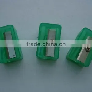Best Sale Promotional Cheap Transparent Color Plastic Pencil Sharpeners thumbnail-1