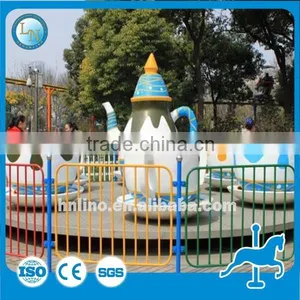 Cheap Playground Games Rotary Coffee Cup Ride!!! Amusement Park Fairground Attraction Tea Cup Ride for Sale thumbnail-4