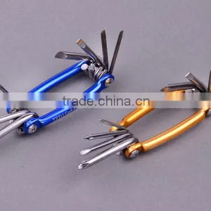 Screw Driver in Combination Tool Bicycle Socket Wrench Multi-function 8 1 Repair Kit thumbnail-1
