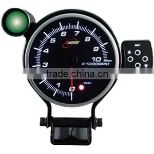115mm White & Amber & Blue LED Tachometer Gauge With Warning & Peak Recall/ Include Outside Control Box &warning Light thumbnail-1