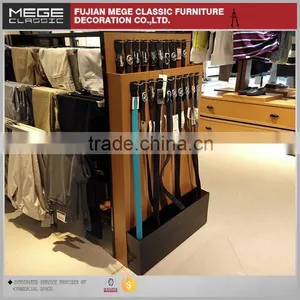 Custom Made Leather Belt Rack Display With Hanging Hooks thumbnail-2