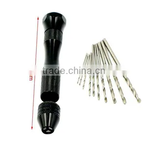 Precision Pin Vise Model Hand Drill Set With Twist Drill Bits Set of 11 thumbnail-3