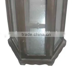 Elegant Black Wooden Lanterns Set of 3 Home Decor thumbnail-6