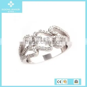 China Pave Silver Plated Diamond Ring Jewelry Price thumbnail-3