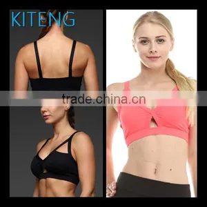 Kiteng Keyhole High Quality Sports Bra With Wicking Fabric and Padding Office In United States (USA) Small Minimum thumbnail-1