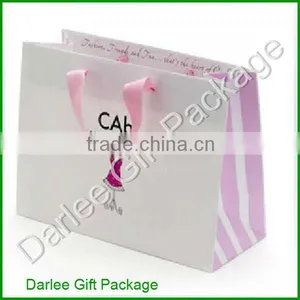White Paper Shopping Bag Luxury Paper Shopping Bag White Kraft Paper Shopping Bag thumbnail-1