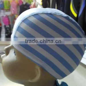Children Blue Surf and Swimming Lycra Caps thumbnail-1