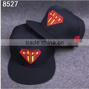Custom Metal Plate Snapback Hat Embroidery Your Own Logo Good Quality Sport Cap thumbnail-1
