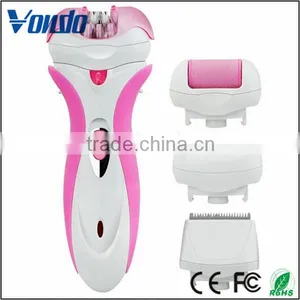 Pink 4 in 1 Rechargeable Electric Callus Remover for Lady Shaver thumbnail-4