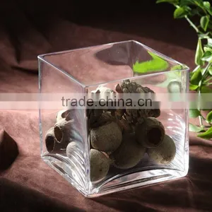 Clear Glass Vase thumbnail-1