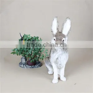 Easter Bunny Furry Animal Plastic Animals Garden Decoration thumbnail-1