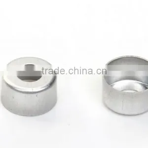 8mm Crimp Top Sliver Aluminum Caps for Glass Cartridges in Silver or Gold Color thumbnail-3