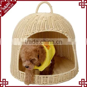 S&D Wholesale Products Pet Beds & Accessories Ger Shaped Crib Fashion Plastic Rattan Dog Cat House Pet Bed thumbnail-1