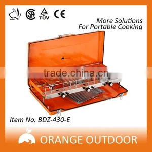 Newest Dual Power Source 4 Burner Camping Gas Stove thumbnail-1