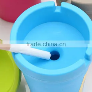 Portable Car Ash Tray for Car High Quality Plastic Ashtray Portable Ashtry Multi-color Car Ashtray Ash Tray thumbnail-1