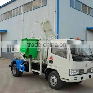 Dongfeng 3 Tons Compactor Lift Garbage Truck for Sales thumbnail-2