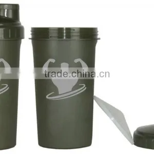 Whole Custom 700ml 24ounce Amazon Hot Sale Protein/whey/aminio Acid BPA Free Shaker Bottle Mixer With Top Closer thumbnail-1