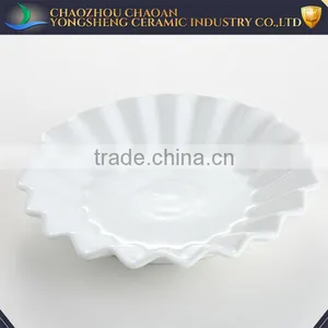 Round Shape White Porcelain Restaurant Dessert Plate for Sale thumbnail-1