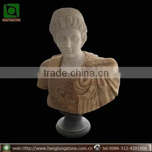 Hand Carved Stone Young Male Head Bust Statue thumbnail-1