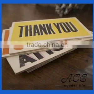 Personalized Wooden Poster Customization Advertising Board Plywood Post Card thumbnail-1