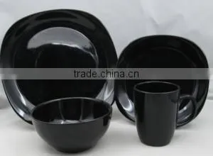 16pcs Hot Sell Three Color Glazed Ceramic Dinner Set With Color Box in Stock thumbnail-1