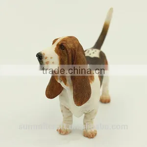 Artificial Resin Basset Hound Dog Statues Statues for Sale thumbnail-1