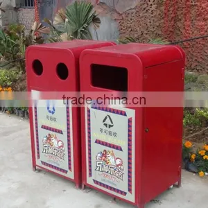 Arlau Outdoor Metal Garbage Container thumbnail-3