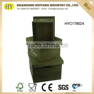 Vintage Wood Boxes With Lid Wholesale thumbnail-3