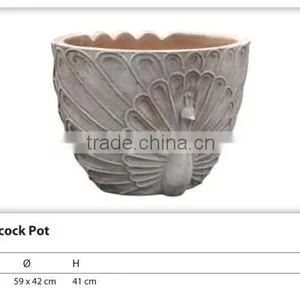 Special Peacock Terracotta Pots thumbnail-1