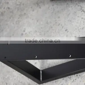 Resturant Wooden Coffee Table Iron Black 15 Inch Metal Bases,metal Bench Leg thumbnail-3