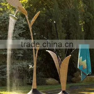 Wicker PE Rattan Outdoor Beach Shower thumbnail-1