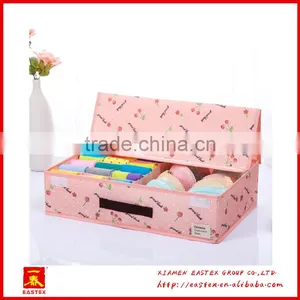 High Quality Peach Skin 18 Grid Socks/bra/briefs Storage Box thumbnail-1