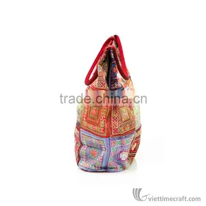 Hand Embroidered Wallet to Store Money, Cosmetic, Personal Stuff, 100% Made From Natural Silk thumbnail-4