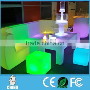 PE Material Plastic LED Rechargeable Chair Sofa Long Safa thumbnail-1