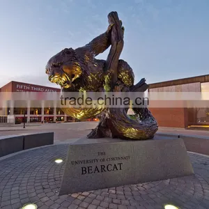 2015 Hot Sale Garden Decor Large Bronze Bear Sculpture thumbnail-1